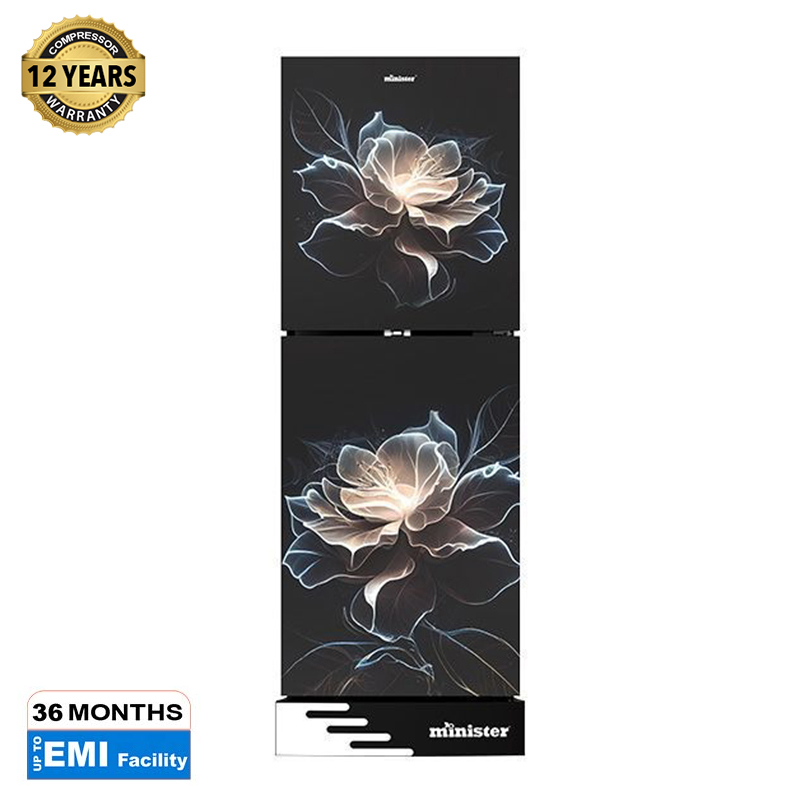 Picture of Minister Refrigerator Blue Marble Lotus Black Full Match (M-165N)