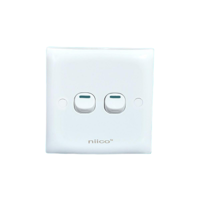 Picture of NIICO Classic 2 Gang 1 Way Wall Switch