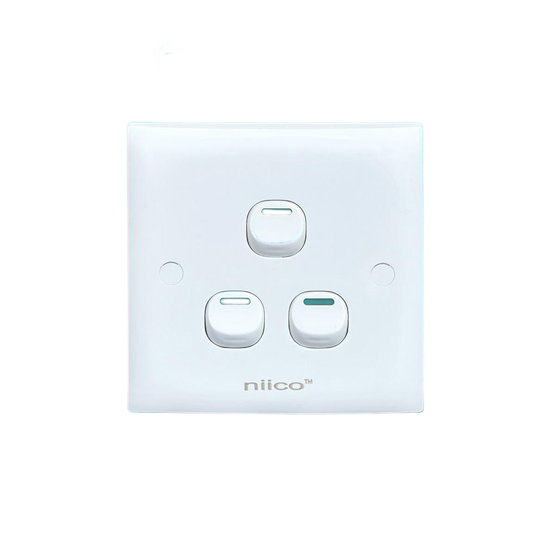 Picture of NIICO Classic 3 Gang 1 Way Wall Switch ( Single pieces)