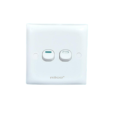 Picture of NIICO Classic 2 Gang 1 Way Wall Switch ( Single pieces)