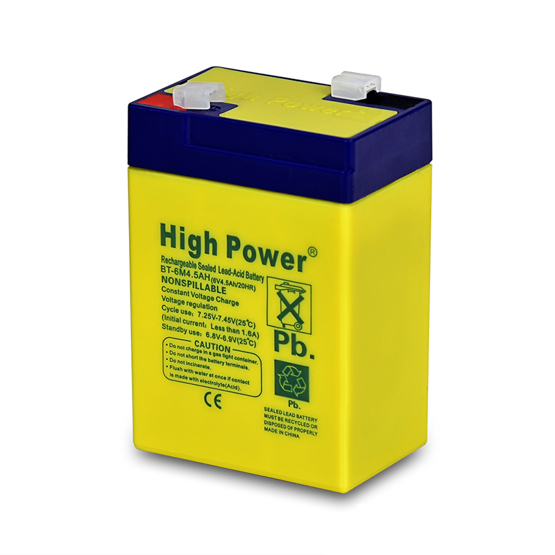 Picture of 6V -4 -5 Ampere Charger Fan Rechargeable Battery Sealed Lead-Acid Battery (Clip System) - Battery - Stay Powered With Ampere Charger Fan