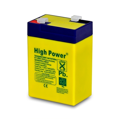 Picture of 6V -4 -5 Ampere Charger Fan Rechargeable Battery Sealed Lead-Acid Battery (Clip System) - Battery - Stay Powered With Ampere Charger Fan