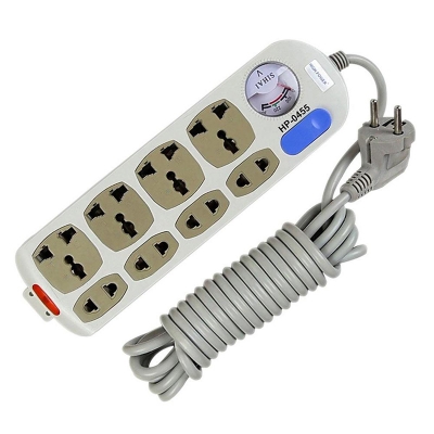 Picture of Multiplug Exclusive 8 Port Socket HP-0455: A 5-Meter (16 Feet) Extension Cord for Convenient Multi-Device Charging