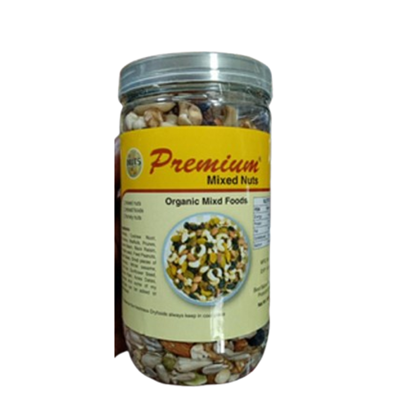 Picture of Organic Mixed Nuts  jar 500 gm