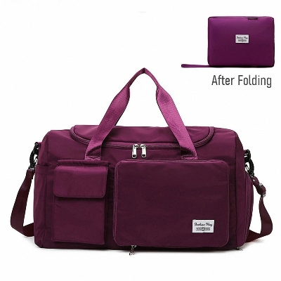 Picture of Fashionable Large Capacity Travel & Gym Bag purple