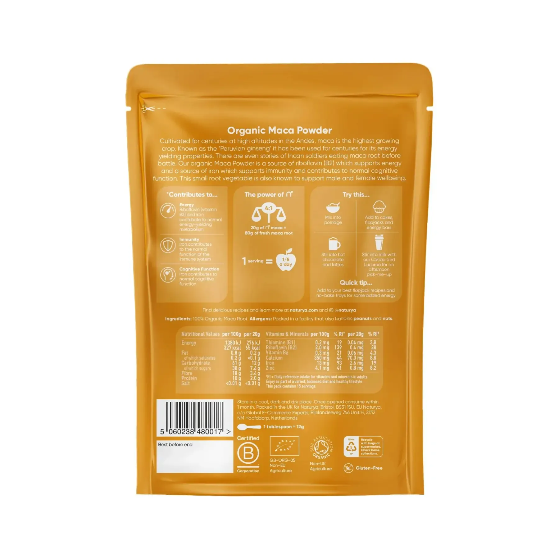 Picture of Naturya Organic Maca Powder 300 gm