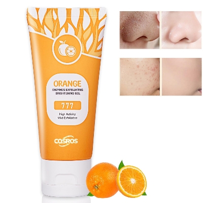 Picture of Orange Exfoliating White Gel body/face scrub Exfoliating Deep Clean Blackhead Remove Dry Skin Peel