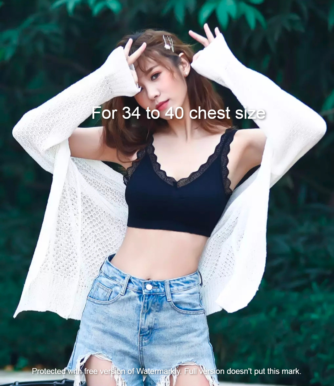 Picture of Imported Soft Comfortable Seamless Lingerie Wireless Fitness Top Bra for Women