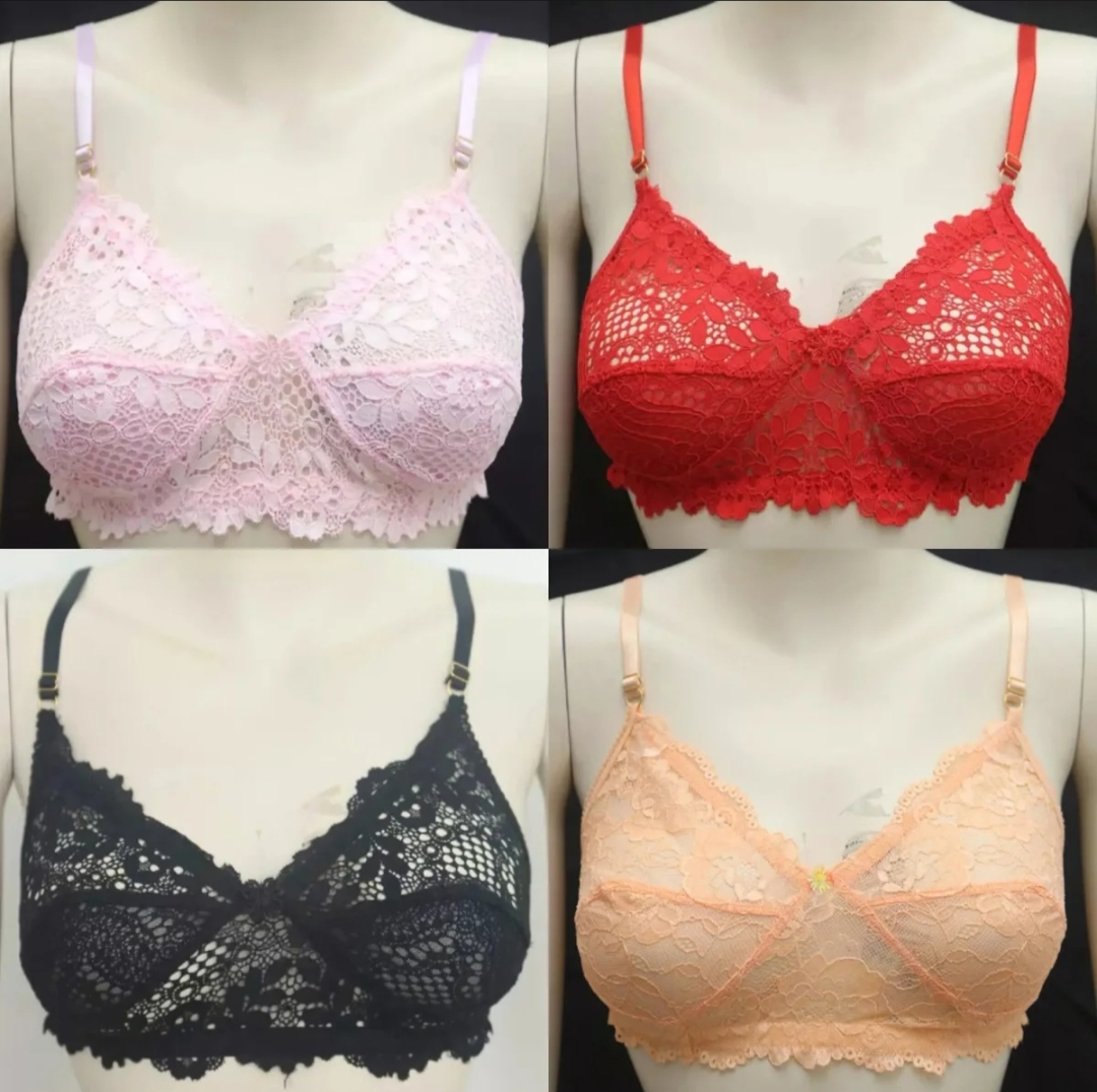 Picture of 3 Piece Comfortable Net Bra - Soft Net Bra for Women - Essential Innerwear