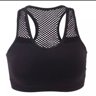 Picture of Women Bra Yoga Bra Mesh Hollow Out Breathable Fitness Shockproof Quick drying on the back For Running Gym Push Up Air Bra
