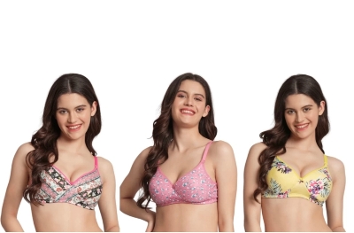 Picture of 1 Piece Printed Adjustable strap  bra Foam bra padded bra comfortable bra stylish bra for Women(Any 1 color)