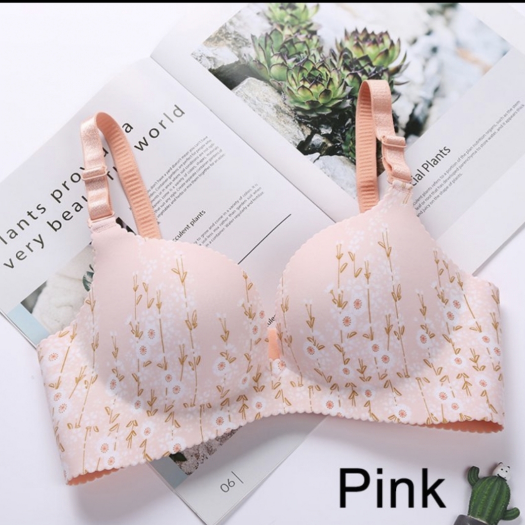 Picture of Premium Floral Push Up  Printed Bra for Women - Elevate Your Style and Comfort with Delicate Florals, Seamless Design, and Enhanced Support