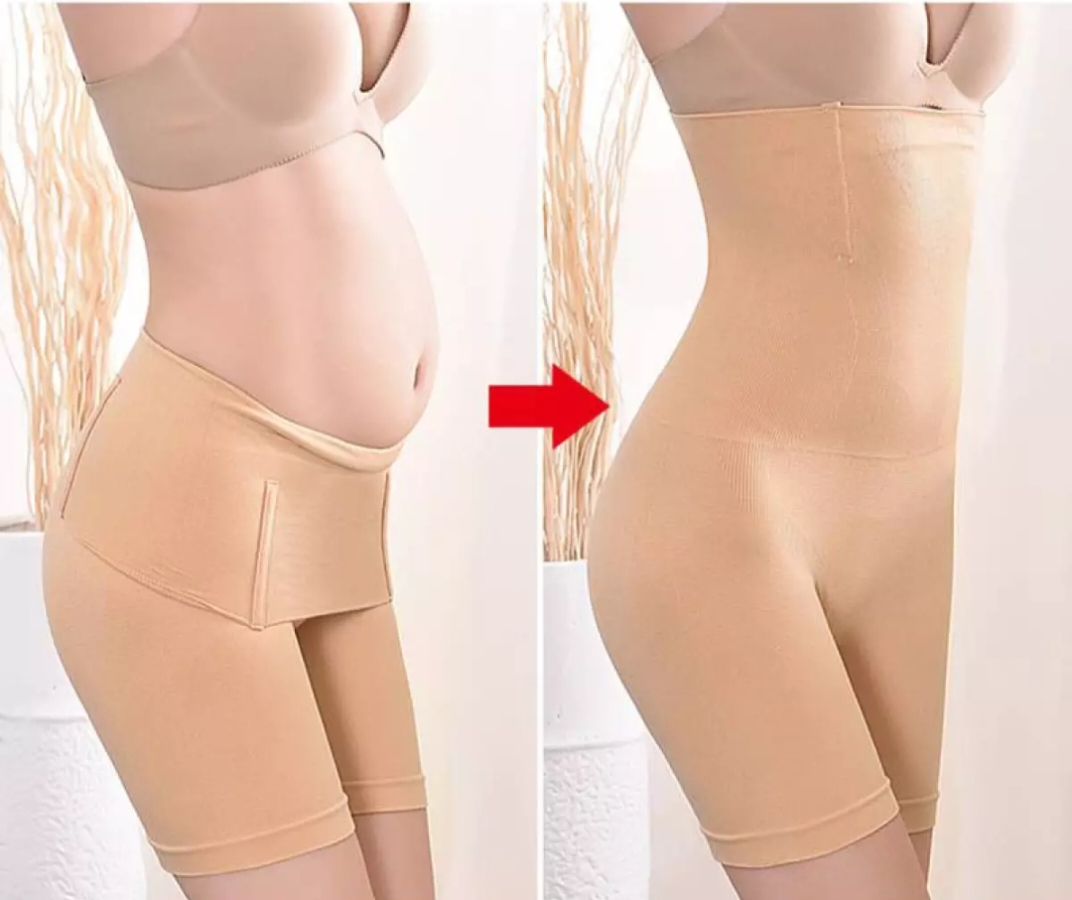 Picture of Imported High Waist Belt Body Slimming Shaper Pantie for Women | Enhance Your Silhouette with Comfortable Control - Enhance Silhouette with Comfortable Control