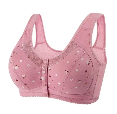 Picture of Imported Printed Front Button Soft Cotton Bra For New Born Baby Feeding and regular use (One Piece)