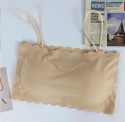 Picture of soft Comfortable Slim belt stylish pad removable  for women wear bra-One piece