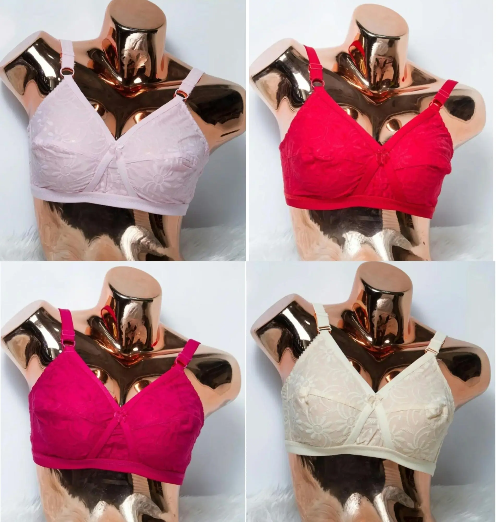 Picture of Imported comfortable Indian Like Me Comfort Bra Cotton Big Belt Full Coverage Bra for Women regular use bra for women