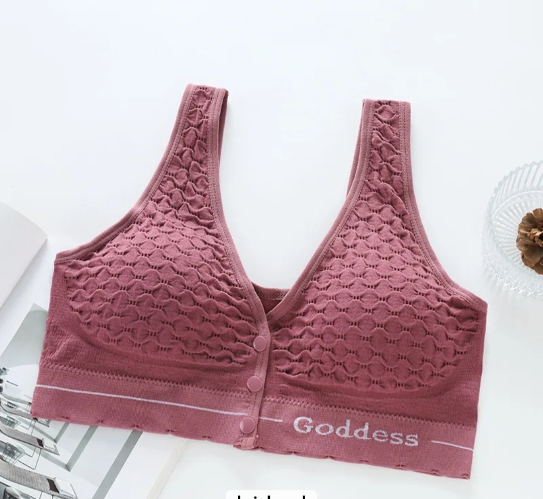 Picture of Imported Front Button Soft Cotton Maternity Bra Nursing Bra For New Born Baby Feeding (One Piece)