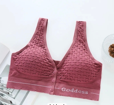 Picture of Imported Front Button Soft Cotton Maternity Bra Nursing Bra For New Born Baby Feeding (One Piece)