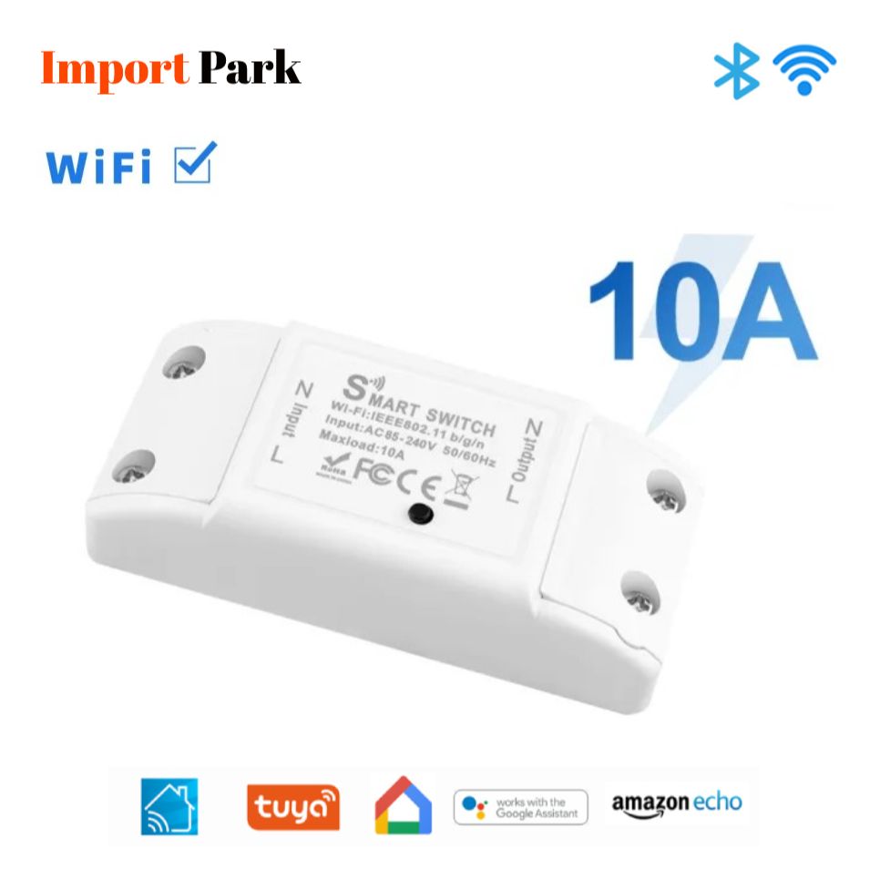 Picture of Smart Wifi Switch Breaker Smart Switch Voice Control Wifi Switch Mobile Phone App Remote Control work like sonoff wifi switch