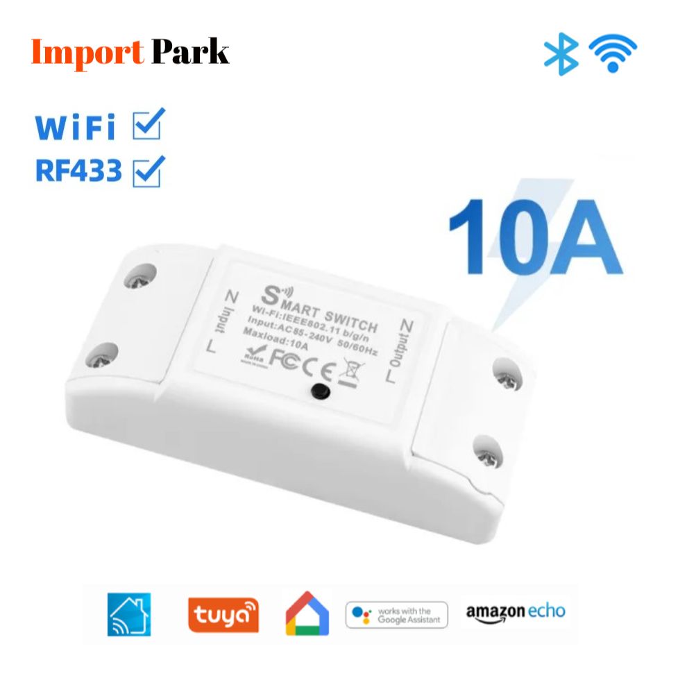 Picture of Smart Wifi Switch Breaker Smart Switch Voice Control Wifi Switch Mobile Phone App Remote Control work like sonoff wifi switch