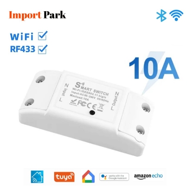 Picture of Smart Wifi Switch Breaker Smart Switch Voice Control Wifi Switch Mobile Phone App Remote Control work like sonoff wifi switch