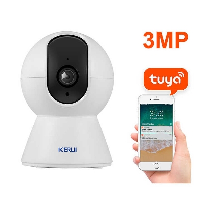 Picture of KERUI 3MP Tuya App WiFi IP Camera With Auto Tracking Indoor Mini Wireless Smart Home Security CCTV Surveillance Camera
