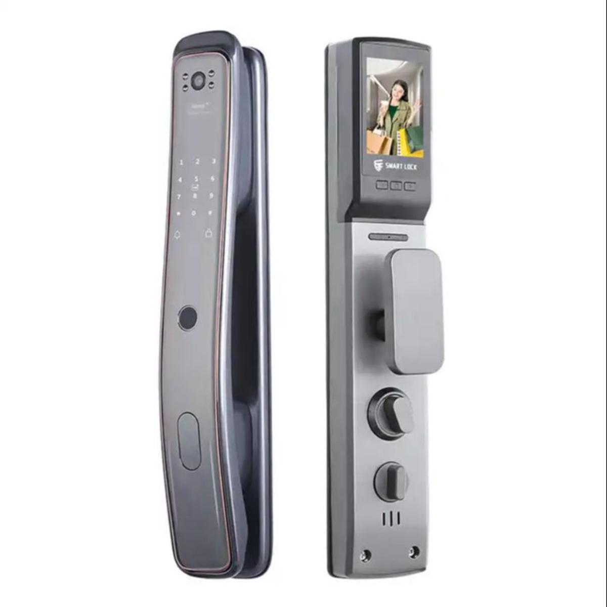 Picture of High Security Fingerprint Digital Wifi Smart Door Lock Connected Camera Monitor Send Photo To Mobile