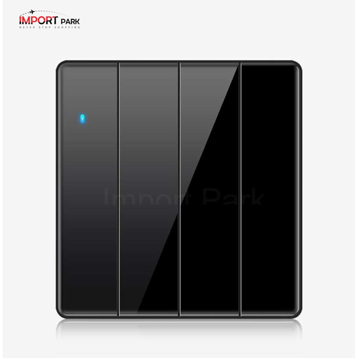 Picture of Full Tempered Glass Hight Quality Electirc Gang Switch Socket