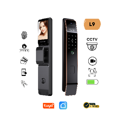 Picture of 3D Face Recognition Smart Fingerprint Password Smart Door Lock with Video Call and intercom Feature