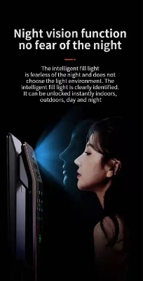 Picture of 3D Face Recognition Smart Fingerprint Password Smart Door Lock with Video Call and intercom Feature