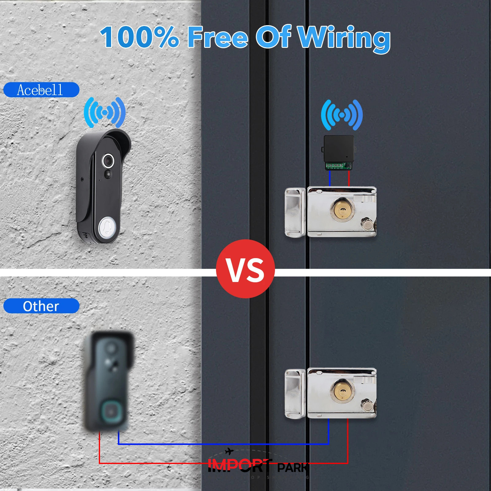Picture of Tuya Cheap Smart Outdoor Camera And Indoor Monitor Intercom System Wireless Door Bell Camera Wifi Video Doorbell