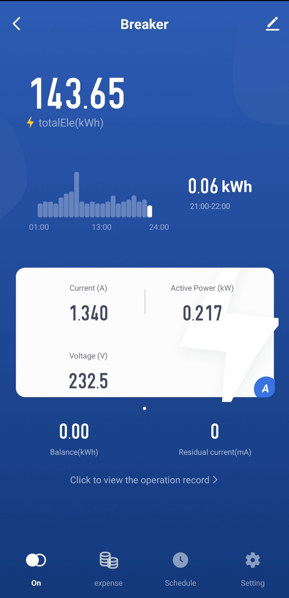 Picture of 63A WIFI Smart Switch TUYA Energy Meter Kwh Metering Circuit Breaker Timer with voltage current
