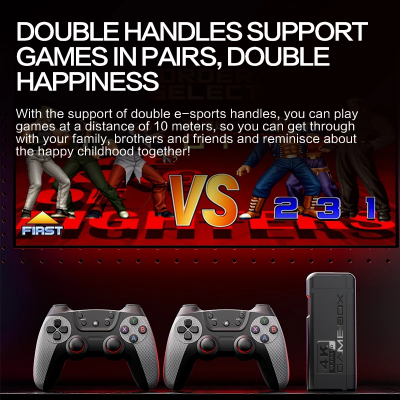 Picture of HDMI Dual Wireless Gamepad Support K9 game stick 4K Games Classic for PS1 games