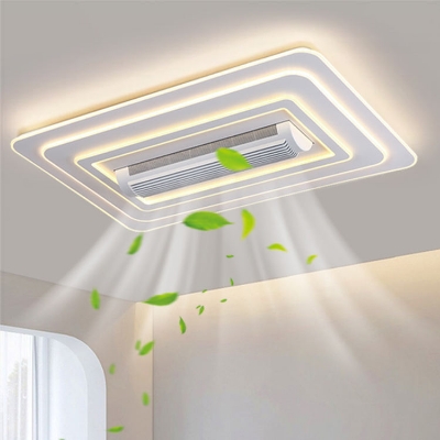 Picture of Remote Control Bladeless Ceiling Fan with Dimmable LED Light