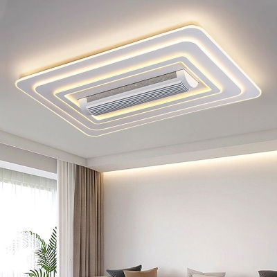 Picture of Remote Control Bladeless Ceiling Fan with Dimmable LED Light