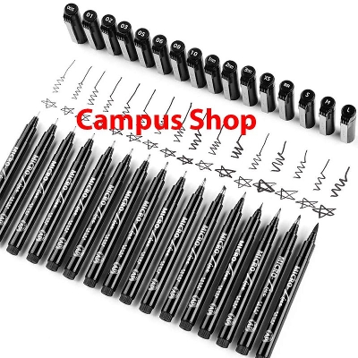 Picture of Superior Artist Black Micro-Pen Fineliner Ink Pens16 Pcs