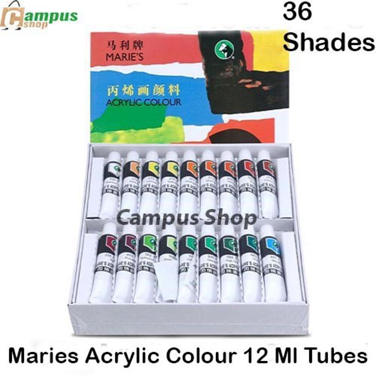 Picture of Maries 36 Acrylic Color Box,12ml paint Set for Artists