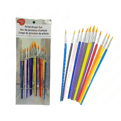 Picture of High Quality - Artists Paint Brush Nylon Hair Water Color - 12 pieces - Easy to Use And Maintain - Refined and Excellent