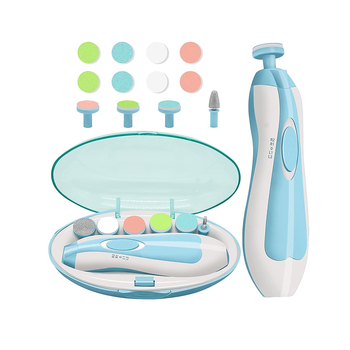 Picture of Baby Nail Trimmer Baby Care Gift Set Electric Manicure Set Electric Nail Trimmer For Baby Newborn Nail Trimmer Manicure Kit For Baby Infant Nail Trimmer Baby Nail Trimmer Nail Care High Newborn Infant Nail Cutter
