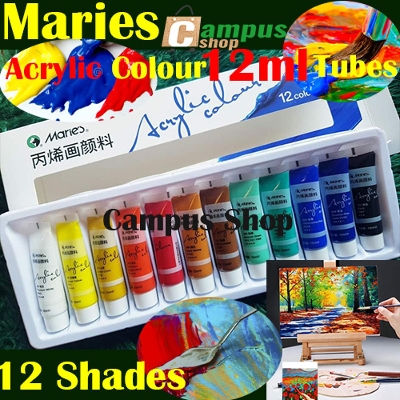 Picture of Maries Acrylic Colour 12 Shades 12ml Tubes