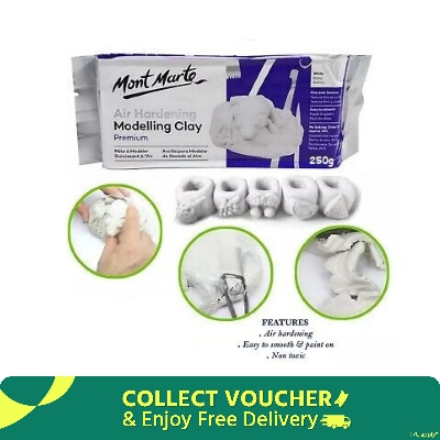 Picture of Mont Marte Air Hardening Modelling Clay Premium - White 250gm, 500gm