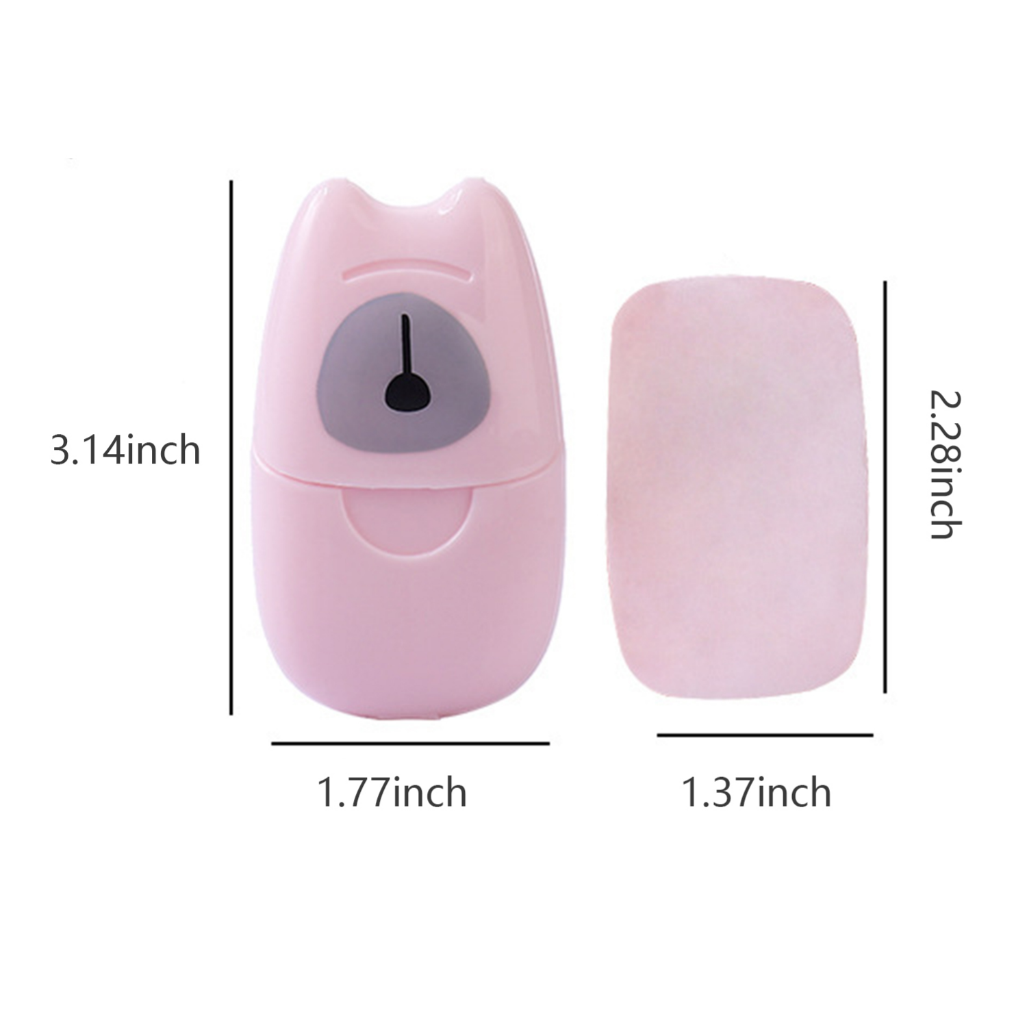 Picture of 50PCS Disposable Soap Paper Washing Cleaning Hand Bath Scented Soap Paper Soap Sheets Sanitizer for Kitchen Travel Hiking Commercial Use Hospitals