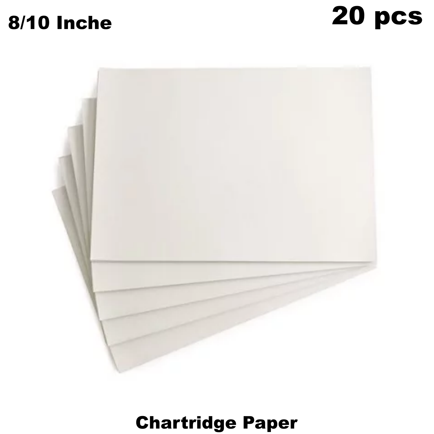 Picture of Campus Shop 8\10 inche Cartridge Art Sheets Watercolour Drawing Paper 20 Pcs