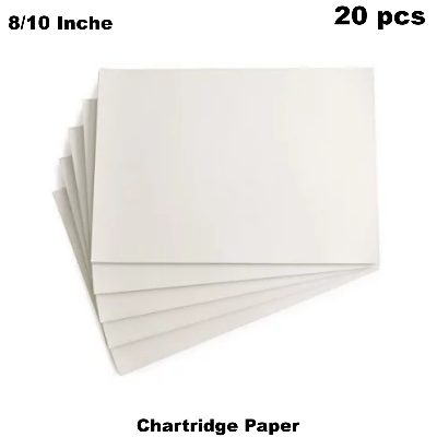 Picture of Campus Shop 8\10 inche Cartridge Art Sheets Watercolour Drawing Paper 20 Pcs