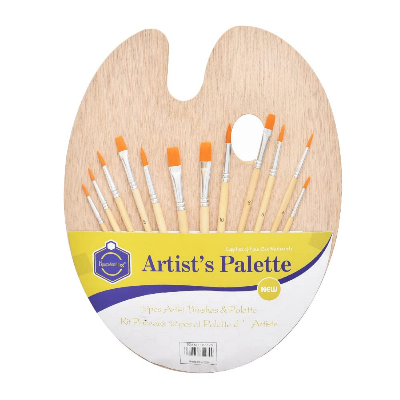 Picture of Keep smilling 007-12n artist palette set of 12 pcs for arts, crafts, drawing. - multi color