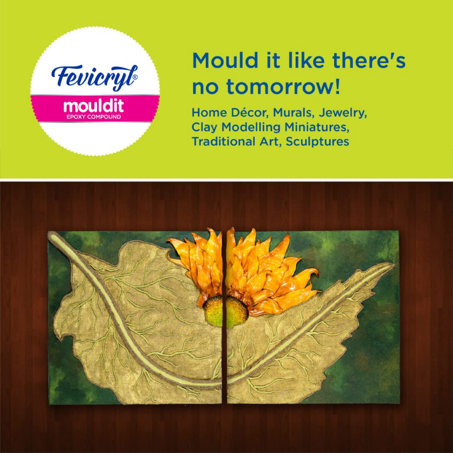 Picture of Fevicryl Mould It, 900 g, Clay Set for Modelling and Sculpting, Air Dry Clay for Art and Craft, Gift for Artists, Students, Children