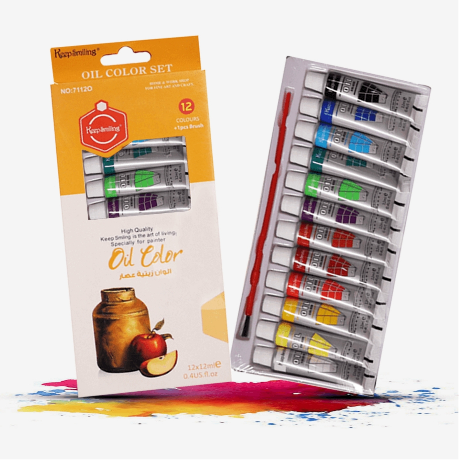 Picture of Keep Smiling Oil Colour Art No.71120 (12 shades 12ml)