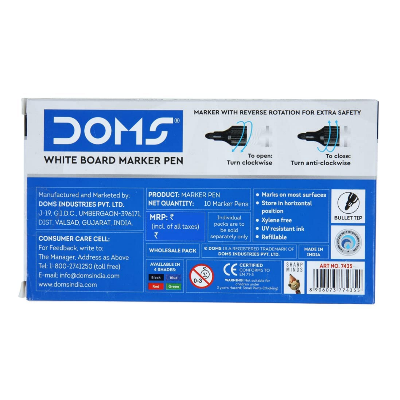 Picture of Doms Refilo White Board Pen (black)