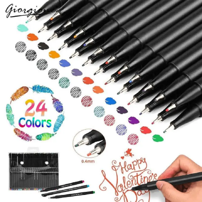 Picture of Giorgione Fineliner Pen Set 0.4mm Tip 24 Colors