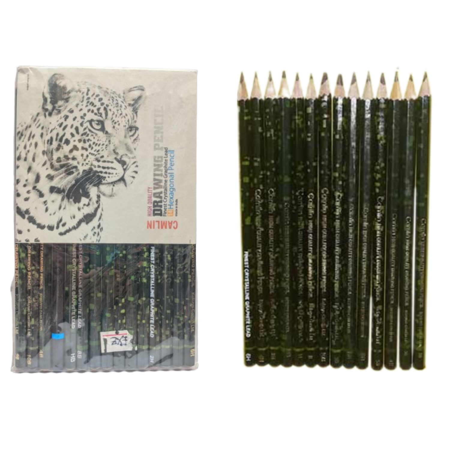 Picture of Camel High Quality Drawing Pencil ,Finest Crystalline Graphite Lead 14 Hexagonal Pencil+1pc Free Soft Charcoal